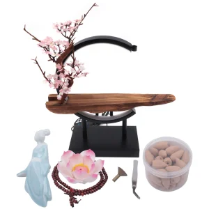 Backflow Incense Burner Incense Cone Sticks Holder
