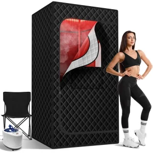 Upgraded Infrared Sauna Box, Portable Steam Sauna for Home with Steamer