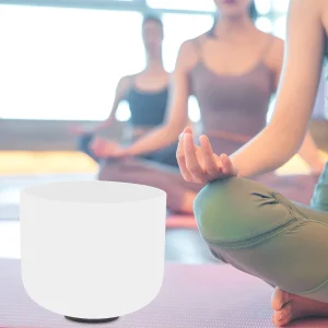 Crystal Music bowl 8 Inch Sound Healing Bath Singing Bowl